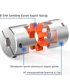 GTRIC Alüminyum Örümcek Tip Esnek Kaplin - D25L35