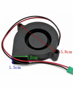 12V DC Salyangoz Fan 2 Pin 3D Yazıcı Soğutma Fanı Santirfüj Havalandırma Klima Türbin Kuluçka