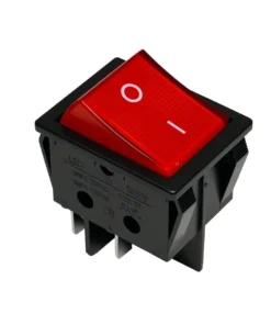 16A 250V Kırmızı Işıklı On - Off Anahtar / On Off Açma Kapama Butonu RS606