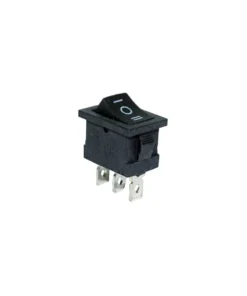 Alternative view of 3 Kademeli On-Off-On Rocker Switch Siyah Işıksız Aç-Kapa Anahtar 250V AC 6A