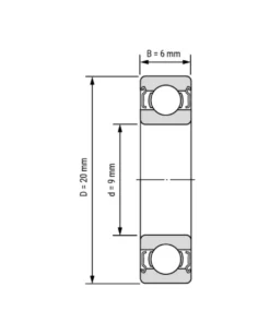 PRC 699 Zz Minyatür Rulman 9X20X6 mm 10 Adet - Görsel 3