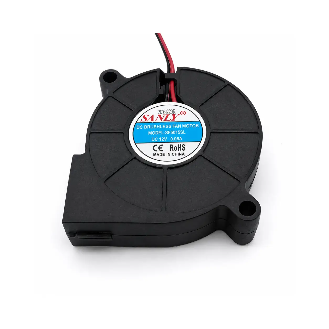 12V DC Salyangoz Fan 2 Pin 3D Yazıcı Soğutma Fanı Santirfüj Havalandırma Klima Türbin Kuluçka - Görsel 3