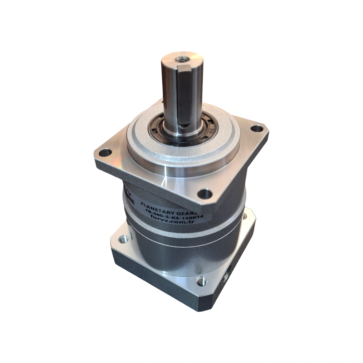 60mm Planet Redüktör Helis Dişli Servo ve Step Motor Uyumlu (FB60) 1:5