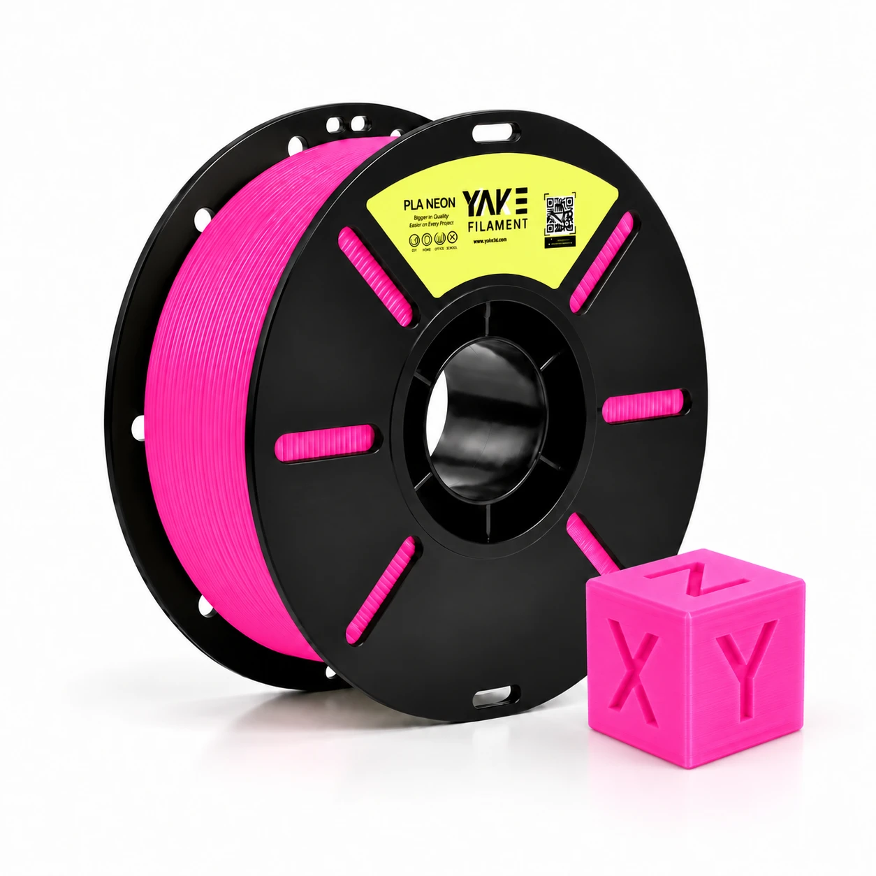 Yake Neon Pembe PLA Filament - 1.75 mm, 1 KG