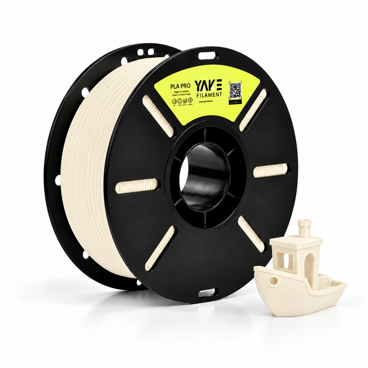 YAKE Pro PLA+ Krem Filament - 1.75 mm, 1 KG