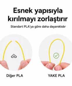 YAKE Pro PLA+ Açık Mav Filament - 1.75 mm, 1 KG - Görsel 3